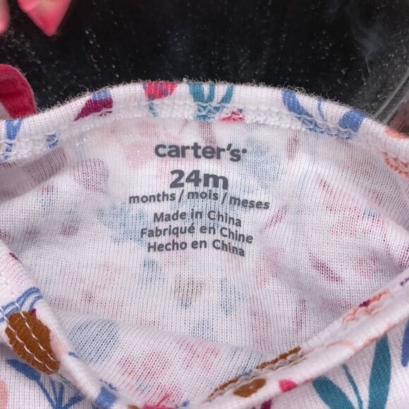 Carter’s Corduroy Overall Dress W Floral Top 24M - Picture 6 of 7